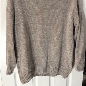 Gray chenille sweater